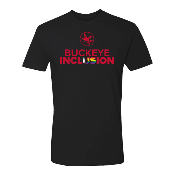 Ohio State Buckeyes Inclusion Pride Black T-Shirt - Front View