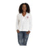 Ladies Ohio State Buckeyes Title IX Cross Front White Hoodie - In White - Front View