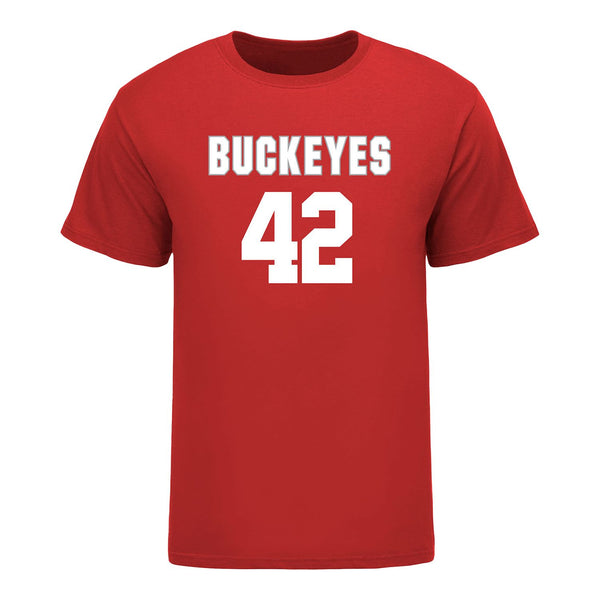Ohio State Buckeyes Women's Lacrosse Student Athlete #42 Annika Spoor T-Shirt