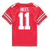 Ohio State Buckeyes Nike #11 C.J. Hicks Student Athlete Scarlet Football Jersey - In Scarlet - Back View