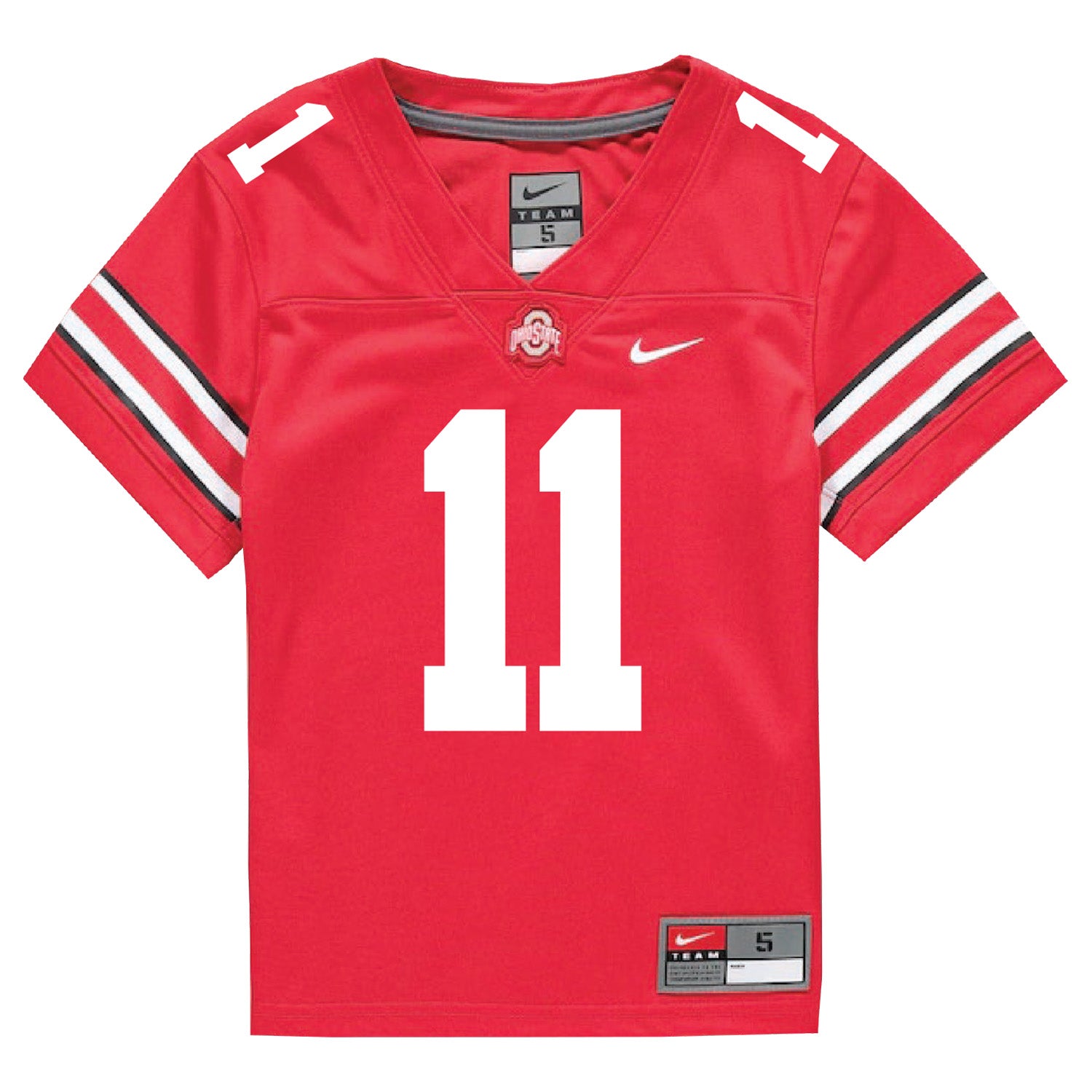 Ohio State Buckeyes Nike #11 C.J. Hicks Student Athlete Scarlet Football Jersey - In Scarlet - Front View