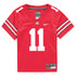 Ohio State Buckeyes Nike #11 C.J. Hicks Student Athlete Scarlet Football Jersey - In Scarlet - Front View