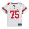 Ohio State Buckeyes Nike #75 Carson Hinzman Student Athlete White Football Jersey - In White - Front View