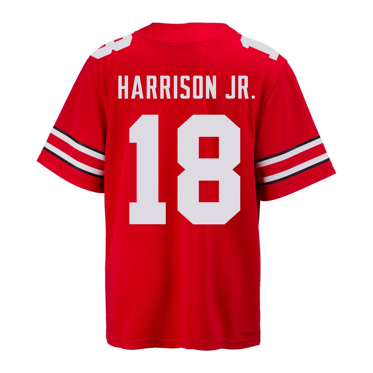 Ohio State Buckeyes Nike #18 Marvin Harrison Jr. Student Athlete Scarlet Football Jersey / Small