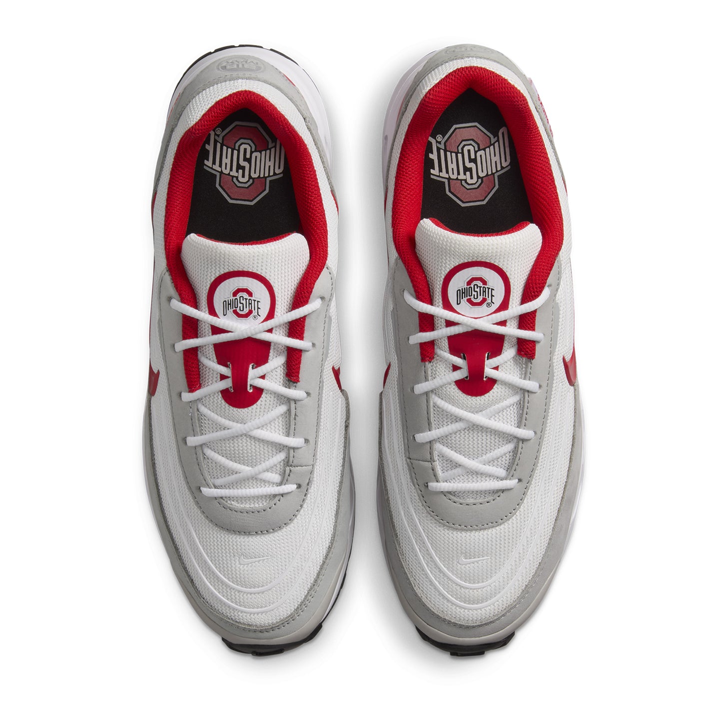 Ohio State Buckeyes Nike Air Max 25 Verse Shoes - Above View