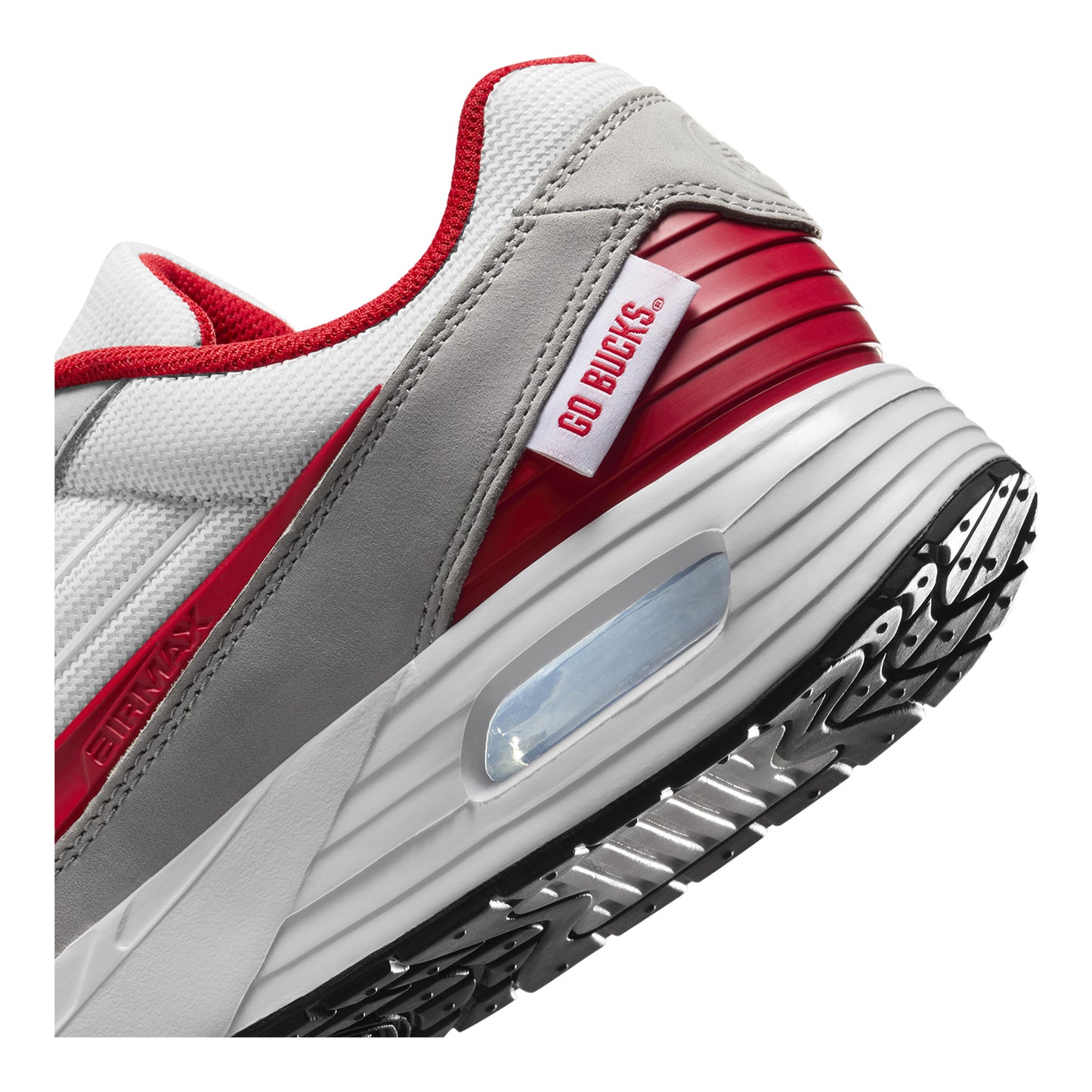 Ohio State Buckeyes Nike Air Max 25 Verse Shoes - Heel View