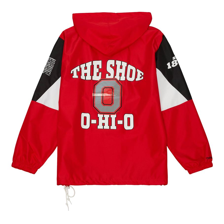 Ohio State Buckeyes Team Origins 100th Anorak Hooded Sweatshirt - Back View