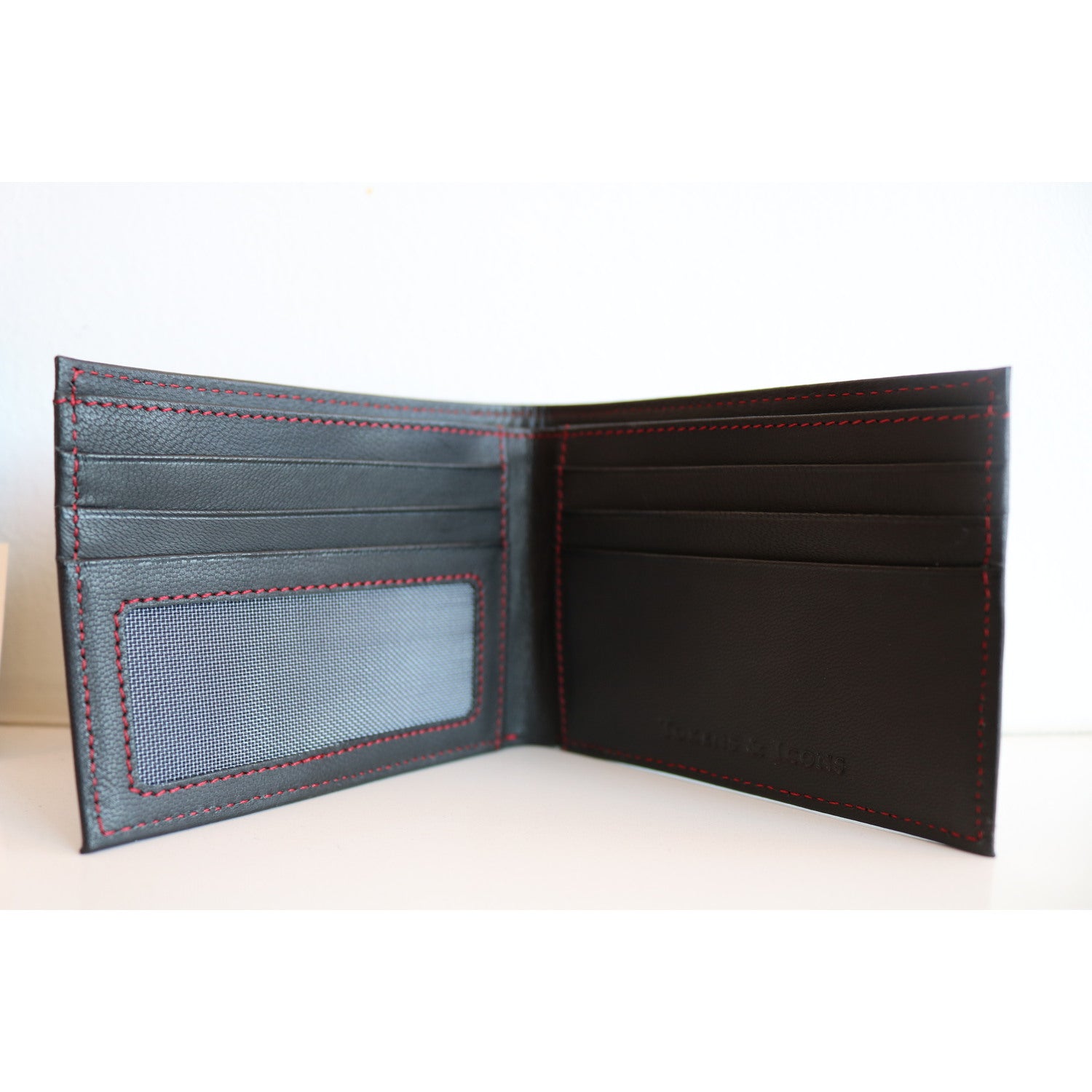 Ohio State Buckeyes Game Used Jersey Wallet In Black - Front View - Open