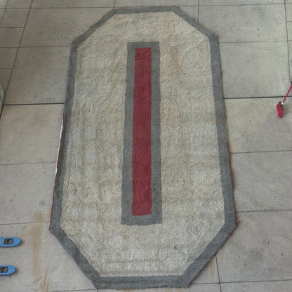 Ohio Stadium Official Endzone O 22.5'x11' ft Turf Cutout