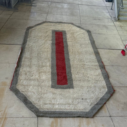 Ohio Stadium Official Endzone O 22.5'x11' ft Turf Cutout