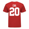 Ohio State Buckeyes Men's Lacrosse Student Athlete #20 Jonny Cool T-Shirt In Scarlet - Back View