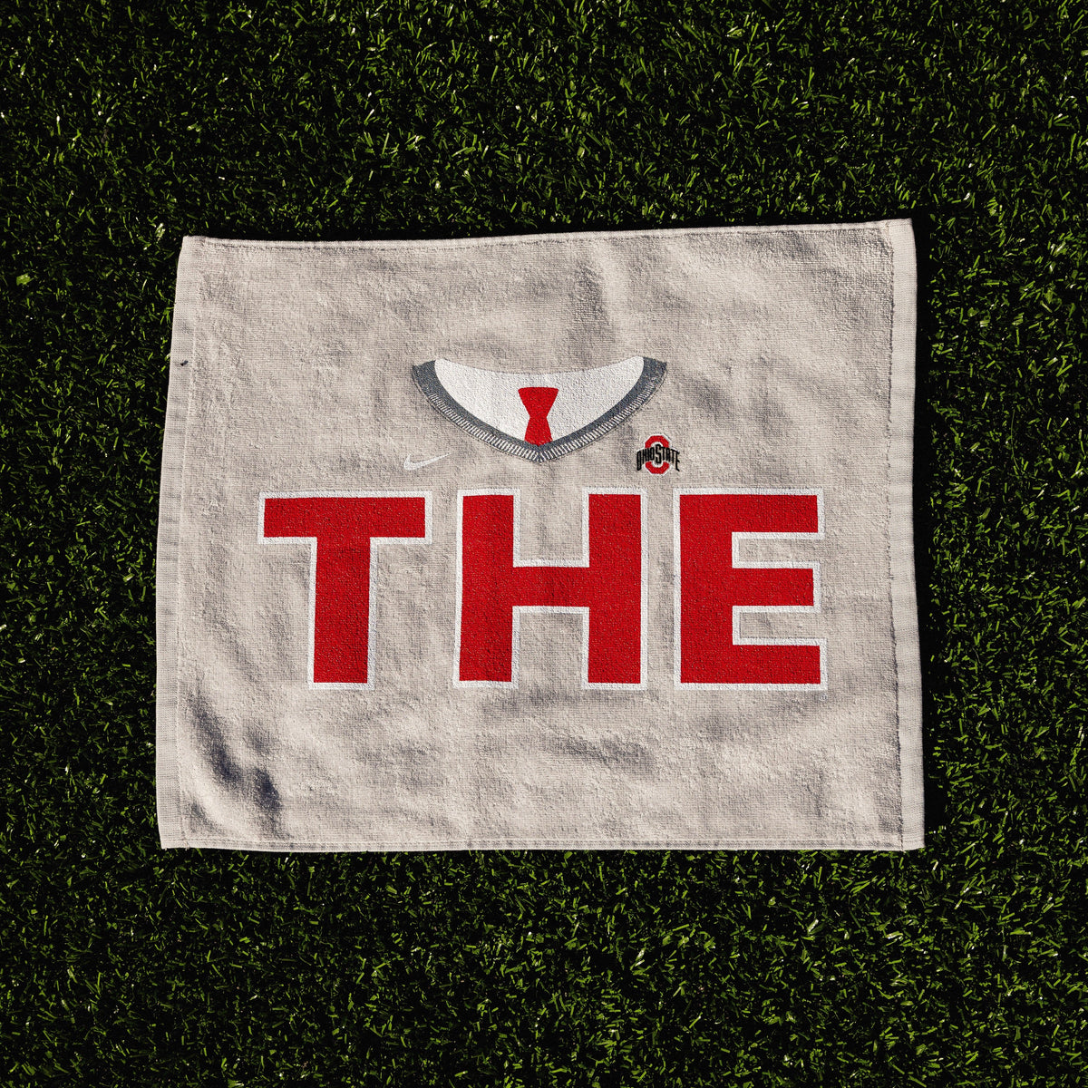 Ohio State Buckeyes THE Buckeye White Towel - Front