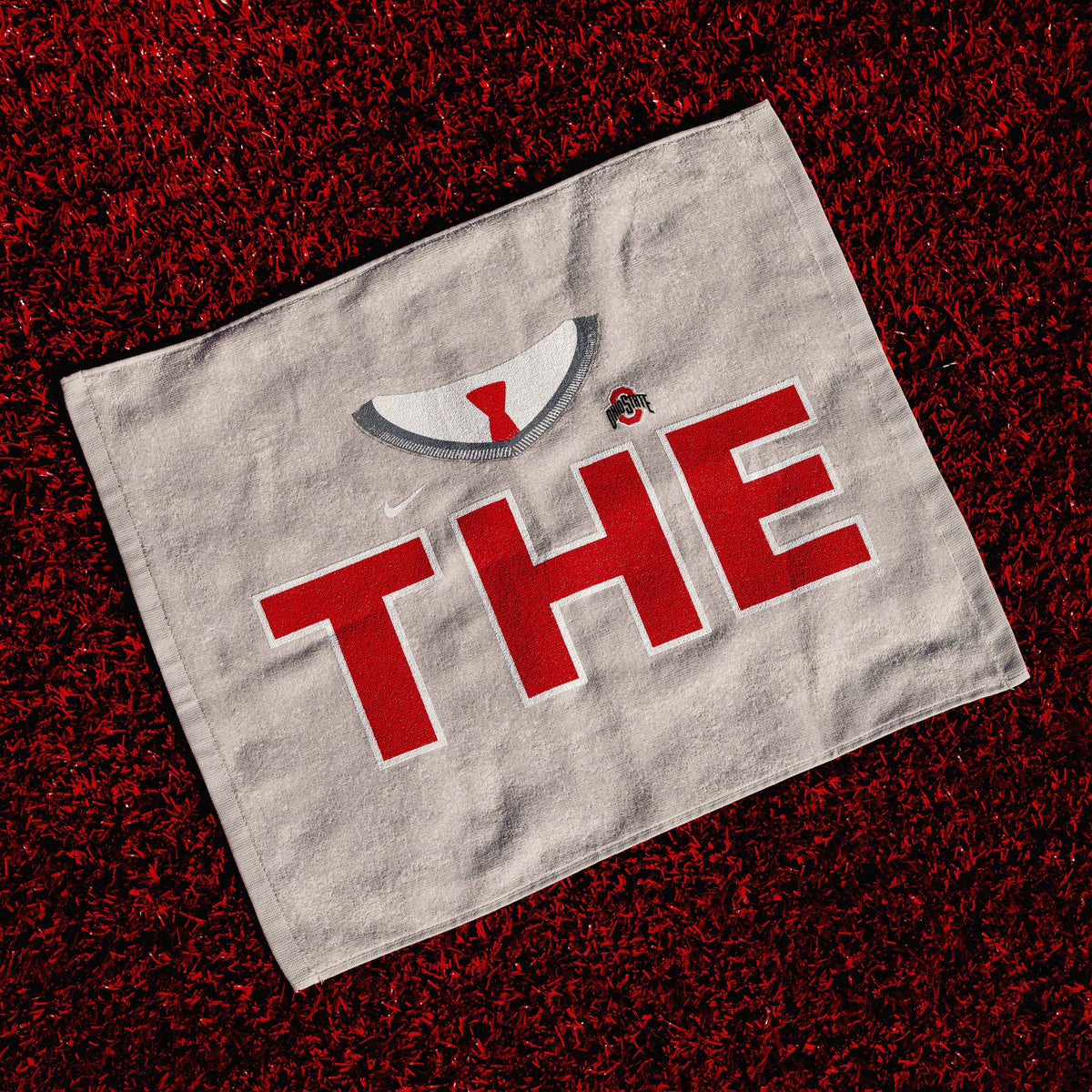 Ohio State Buckeyes THE Buckeye White Towel - Front