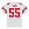 Ohio State Buckeyes Nike #55 Matthew Jones Student Athlete White Football Jersey - In White - Back View