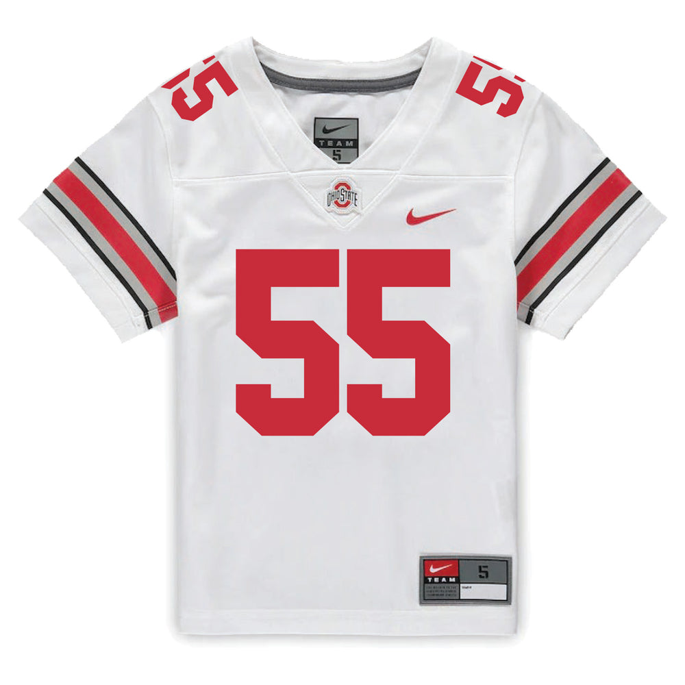 Ohio State Buckeyes Nike #54 Toby Wilson Student Athlete White Football Jersey / Large