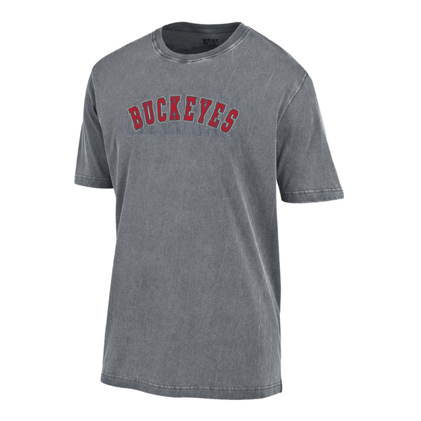 Ohio State Buckeyes Arched Buckeyes Outta Town Gray T-Shirt - Front View