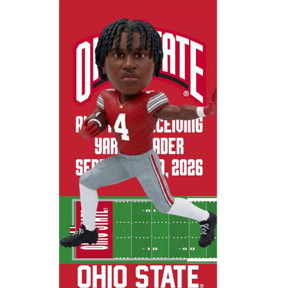 Ohio State Buckeyes #4 Jeremiah Smith All-Time Leader Bobblehead Set