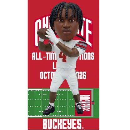Ohio State Buckeyes #4 Jeremiah Smith All-Time Leader Bobblehead Set
