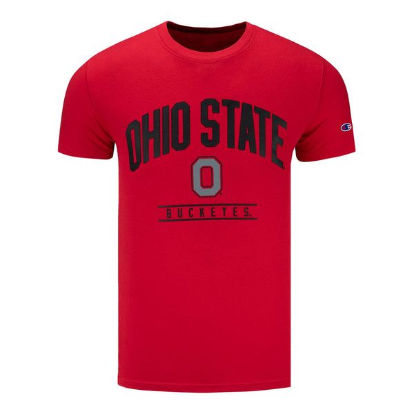 Ohio State Buckeyes Hi-Def Print Scarlet T-Shirt - Front View