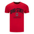 Ohio State Buckeyes Hi-Def Print Scarlet T-Shirt - Front View