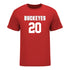 Ohio State Buckeyes Women's Lacrosse Student Athlete #20 Darrien Furiness T-Shirt In Scarlet - Front View