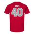 Ohio State Buckeyes Baseball Student Athlete T-Shirt #40 Jaylen Jones - Back View