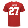 Ohio State Buckeyes Women's Lacrosse Student Athlete #27 Margaret Lawler T-Shirt In Scarlet - Back View
