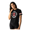 Ladies Ohio State Buckeyes Crop Circled T-Shirt - In Black - Front View