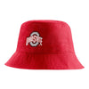 Ohio State Buckeyes Nike Primary Logo Core Bucket Hat in Scarlet - Front View