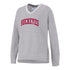 Ladies Ohio State Buckeyes Reverse Wash Crewneck Gray Sweatshirt - In Gray - Front View