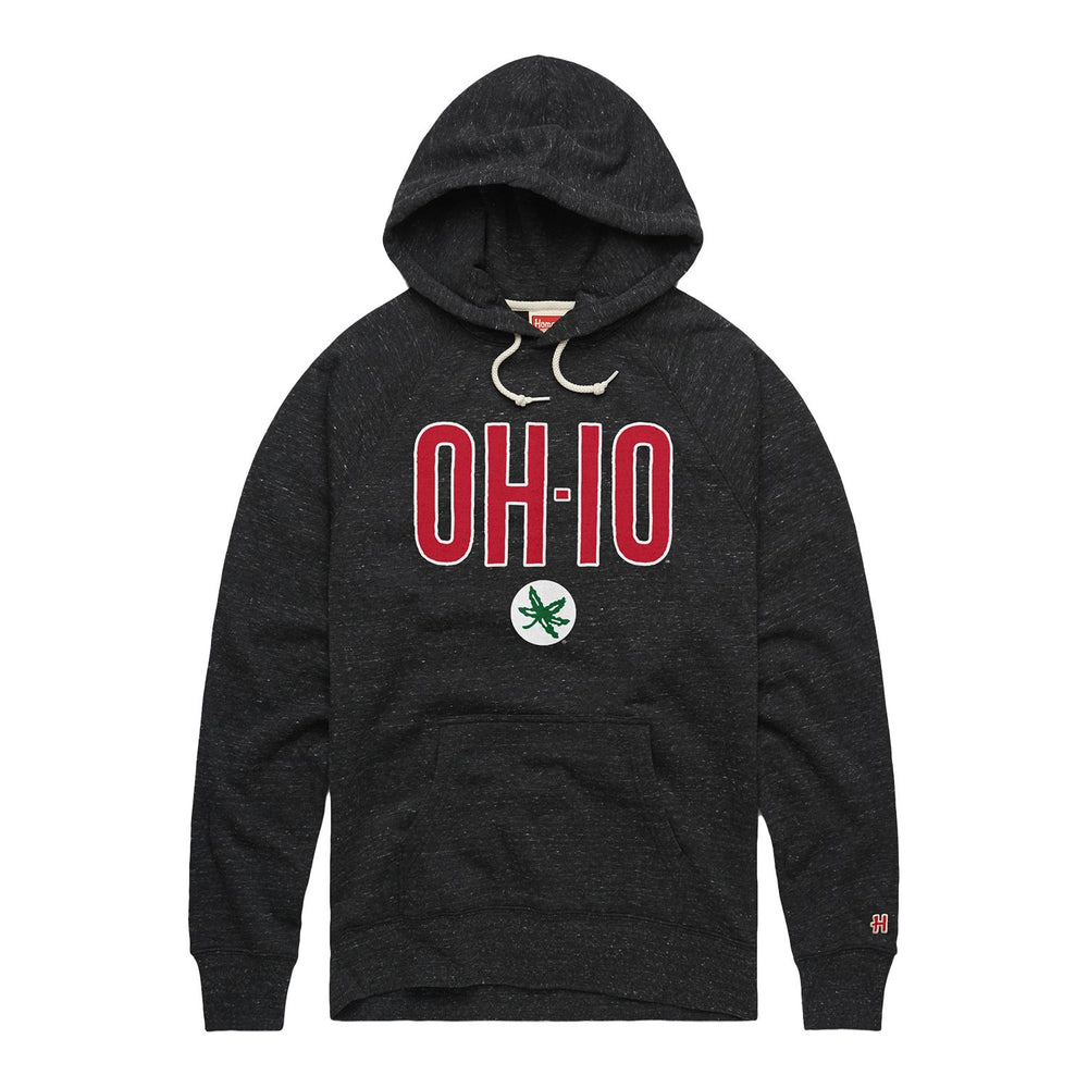 Chris Olave Ohio State T-Shirt from Homage. | Officially Licensed Ohio State Gear | Charcoal | Ohio State Vintage Apparel from Homage.