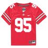 Ohio State Buckeyes Nike #95 Casey Magyar Student Athlete Scarlet Football Jersey - In Scarlet - Front View