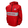 Ohio State Buckeyes Alpha Anorak 1/2 Zip Jacket in Scarlet - Front/Side View
