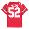 Ohio State Buckeyes Nike #52 Joshua Mickens Student Athlete Scarlet Football Jersey - In Scarlet - Back View
