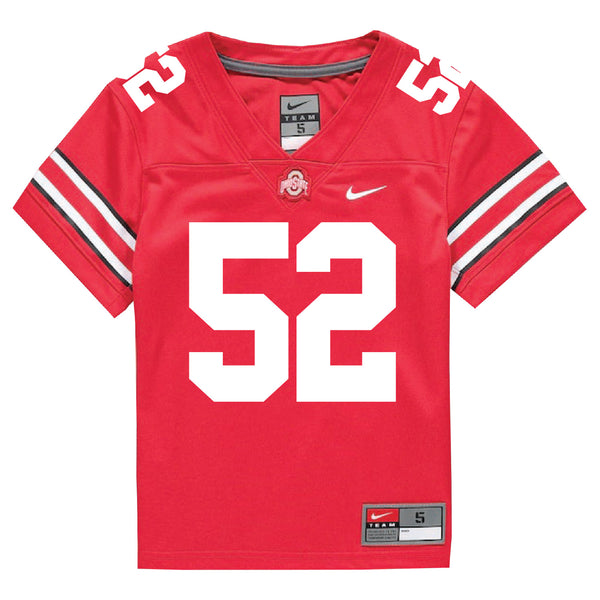 Ohio State Buckeyes Nike #52 Joshua Mickens Student Athlete Scarlet Football Jersey - In Scarlet - Front View