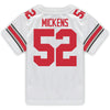 Ohio State Buckeyes Nike #52 Joshua Mickens Student Athlete White Football Jersey - In White - Back View