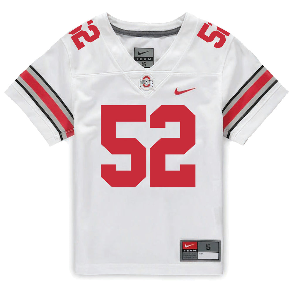 Ohio State Buckeyes Nike #49 Patrick Gurd Student Athlete White Football Jersey / 2X-Large