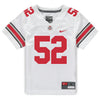 Ohio State Buckeyes Nike #52 Joshua Mickens Student Athlete White Football Jersey - In White - Front View