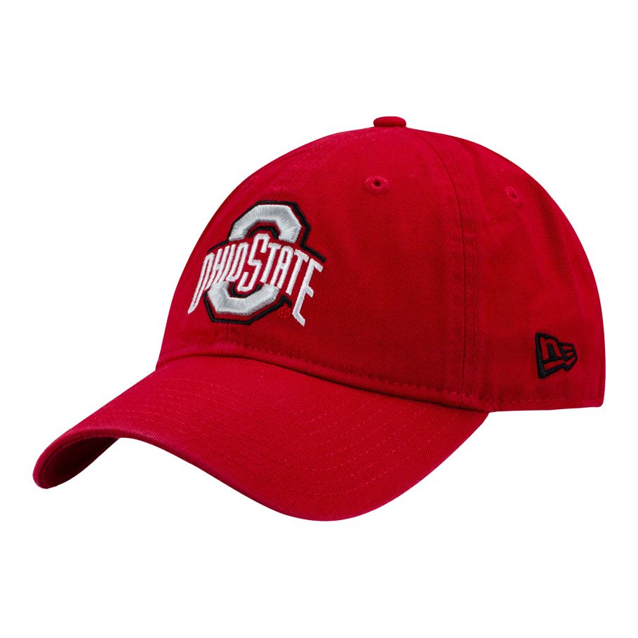 Ohio State Buckeyes Core Classic Scarlet Adjustable Hat - Angled Left View