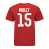 Ohio State Buckeyes #15 Olivia Mobley Student Athlete Women's Hockey T-Shirt In Scarlet - Back View