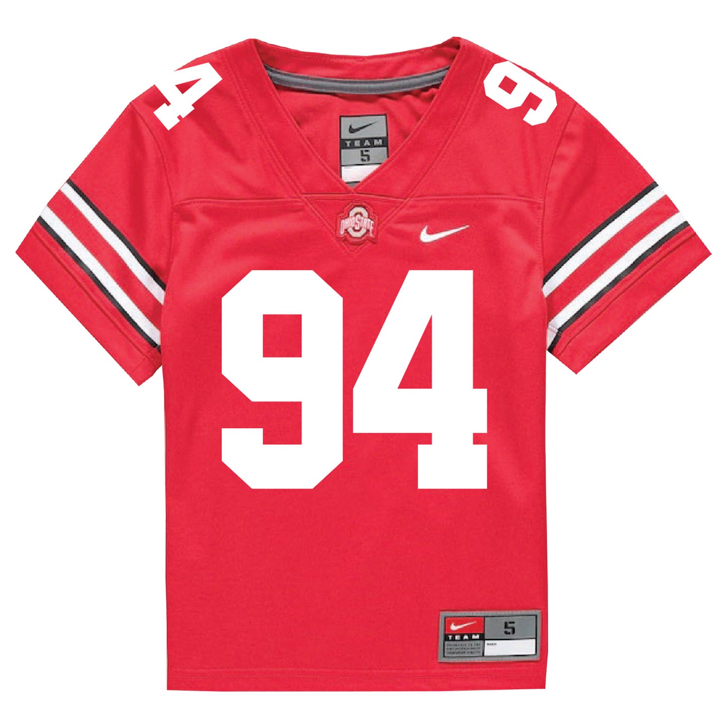 Ohio State Buckeyes Nike #94 Jason Moore Student Athlete Scarlet Football Jersey - In Scarlet - Front View