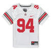 Ohio State Buckeyes Nike #94 Jason Moore Student Athlete White Football Jersey - In White - Front View