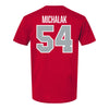 Ohio State Buckeyes Baseball Student Athlete T-Shirt #54 Jake Michalak - Back View
