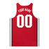 Ohio State Buckeyes Nike Personalized Basketball Jersey In Scarlet - Back View