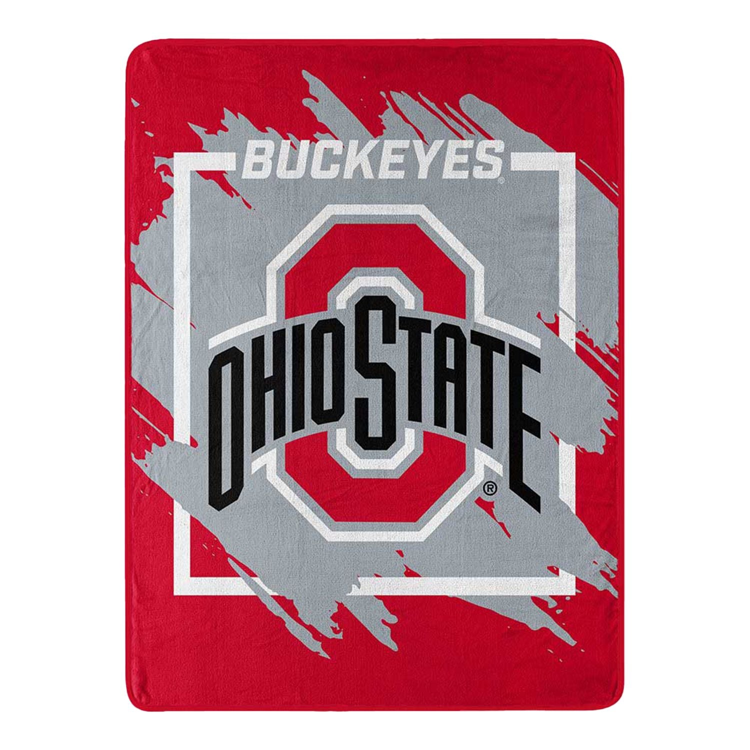 Ohio State Buckeyes 46" x 60" Dimensional Blanket - Top View