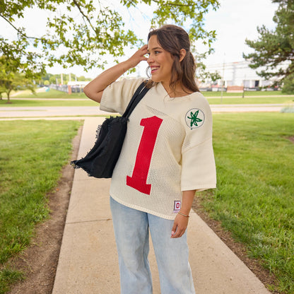 Ohio State Buckeyes M&N Retro Sweater Jersey