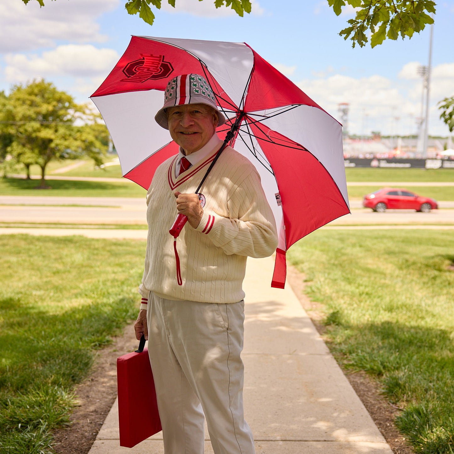 Ohio State Buckeyes 48" Folding Umbrella