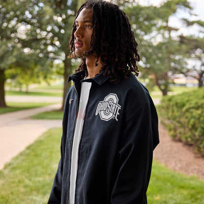 Ohio State Buckeyes Nike Local Twill Jacket - Modeled