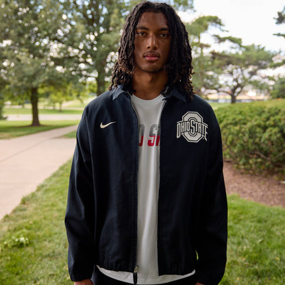 Ohio State Buckeyes Nike Local Twill Jacket - Modeled