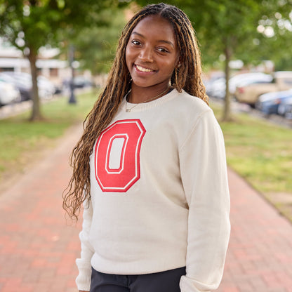Ohio State Buckeyes Block O Applique Sweater